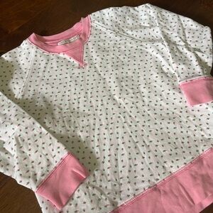 TBBC Cassidy Crewneck Port Royal Rosebud top - sz 5